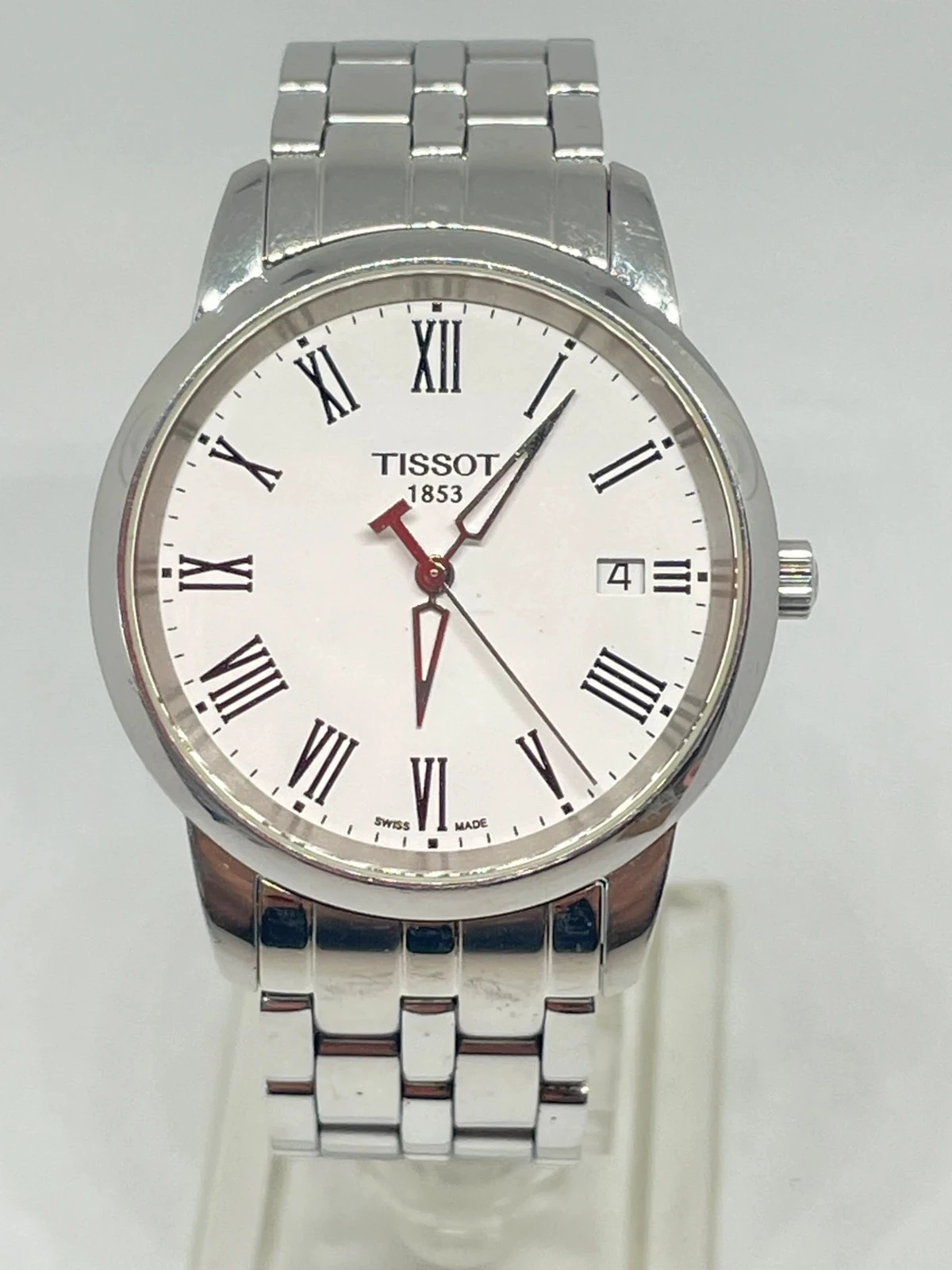 Montre Tissot Classic Dream Roman T033410B | Quartz suisse, acier, saphir, élégant et fin – photo 5